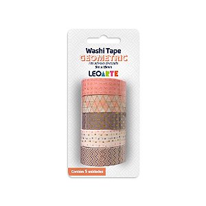 Washi Tape Geometric c/5rl 5mx15mm