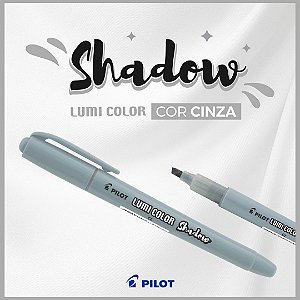 Marca Texto Pilot Lumi Color Shadow Cinza