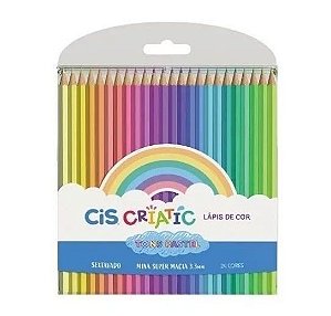 Lápis de Cor Cis Criatic Tons Pastel 24 cores