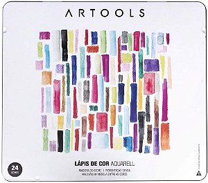Estojo Lápis de Cor Aquarell Artools 24 cores