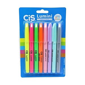 Kit Marca Texto Lumini Neon + Pastel Cis c/8