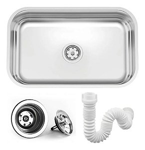 Cuba Inox Tramontina Lavínia 56 BL Polido 56x34x14cm