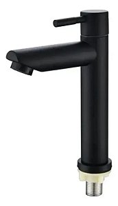 Torneira Monocomando Inox Preta para Lavabo com Arejador