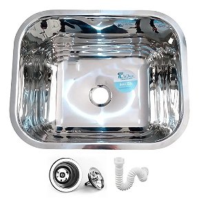 Cuba Industrial Inox 304 50x40x30cm Alto Brilho - TeC Inox