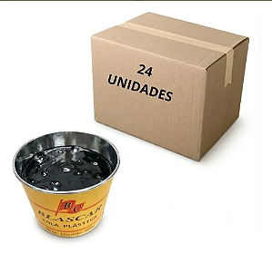 Massa Plástica Cola Resina Várias Cores 800gr - KIT com 24 Latas