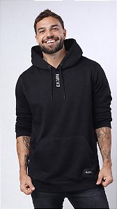 CASACO MOLETOM PRETO