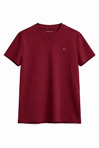T-SHIRT PIQUET BORDO