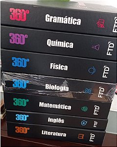 Coleção FTD 360º Didáticos Gramática Química Física Biologia Matemática Inglês e Literatura 7 volumes