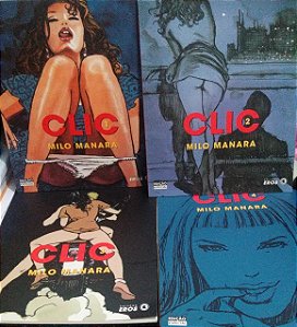 Coleção Clic 1, 2, 3 e 4 - Milo Manara (Adulto Hot)