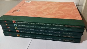 Kit 5 Livros - Equipamentos, Usos e Costumes Da Casa Brasileira