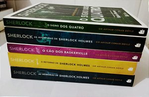 Kit 5 Livros - Sherlock - Sir Arthur Conan Doyle