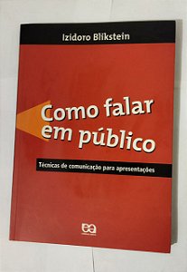 Como Falar Em Público - Izidoro Blikstein (marcas)