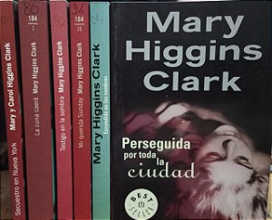 Coleção Mary Higgins Clark Em Espanhol - 6 Volumes - Debolsillo