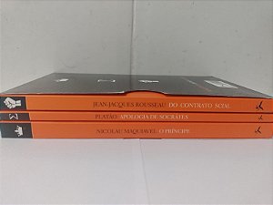 Box 3 Livros - O Essencial Da Política - Maquiavel, Platão e Rousseau