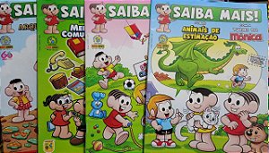 Kit Turma da Mônica Saiba Mais 4 Volumes - Gibis