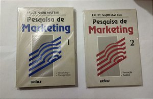 Kit 2 Livros: Pesquisa De Marketing Vol. 1 e 2 - Fauze Najib Mattar
