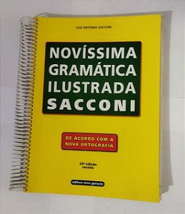 Novíssima Gramática Ilustrada Sacconi - Luiz Antonio Sacconi (Espiral)