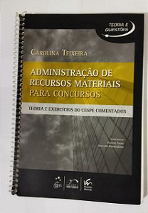Administração de Recursos Materiais Para Concursos - Carolina Teixeira