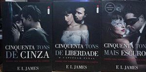 Kit 50 tons de Cinza - Capa do Cinema - 3 Volumes