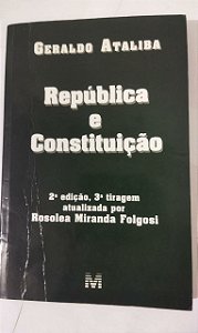 Republica E Constituição - Geraldo Ataliba