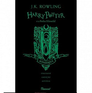 Harry Potter e a pedra filosofal - Sonserina  - Capa Dura Novo e Lacrado
