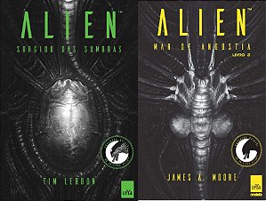 kit Alien Surgido das Sombras + Alien Mar de Angústia - James A. Moore - Novos e Lacrados