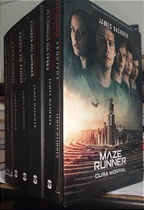 Box Maze Runner - Cura Mortal - 5 Volumes + Arquivos - James Dashner