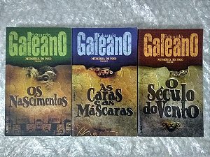 Coleção Memória do Fogo - Eduardo Galeano C/3 volumes