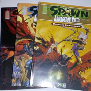 Spawn Armagedom trilogia completa - 3 volumes Pixel