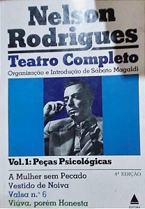 Nelson Rodrigues: Teatro Completo Vol. 1 - (MARCAS) Peças Psicológicas - Sábato Magaldi (org.)