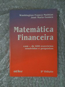 Matemática Financeira - Washington Franco Mathias 2  edição (marcas)