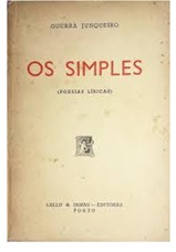 Os Simples - Guerra Junqueiro - Lello porto (livro sem corte na aba superior, precisa ser cortado)