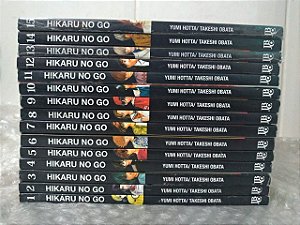 Coleção Hikaru no Go - Yumi Hotta/Takeshi Obata C/15 volumes
