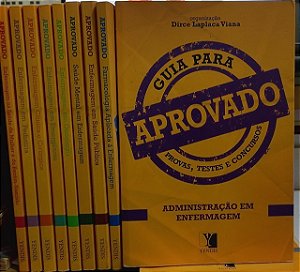Kit - Guia para aprovado - Dirce Laplaca Viana - 9 Volumes - Enfermagem