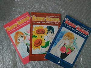 Coleção Kare Kano - As Razões dele, Os Motivos Dela - Masamo Tsuda C/3 Volumes