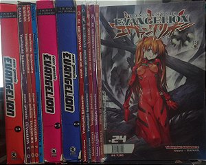 Coleção Neon Genesis Evangelion - Yoshiyuki Sadamoto 22 volumes