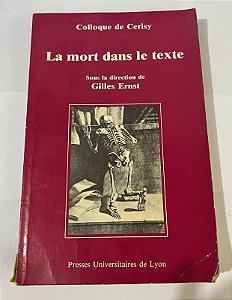 La mort dans le texte – Gilles Ernst (francês)