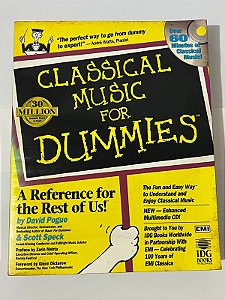 Classical music for dummies - David Pogue, Scott Speck (inglês) (acompanha CD)