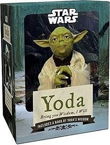 Yoda-Bring You Wisdom - Mini Figura colecionável importada + Livro em inglês - Novo lacrado