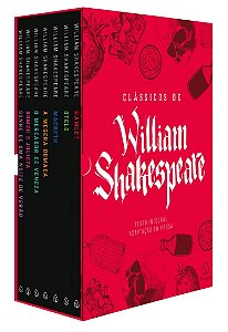 Box Clássicos de William Shakespeare - William hakespeare Adaptação em Prosa + 7 Marcadores