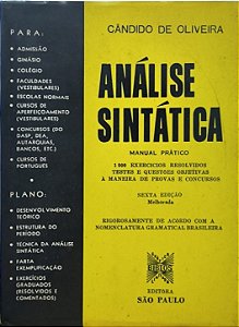 Análise Sintática Manual pratico - Candido de