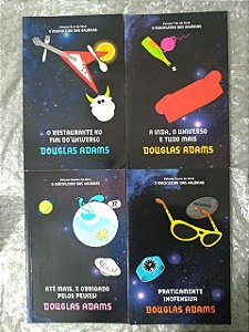 Coleção O Mochileiro das Galáxias - Douglas Adams C/4 Volumes