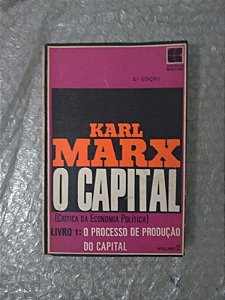 O Capital Crítica da Economia Política Livro 1, Volume 2 - karl Marx