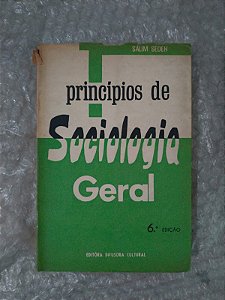 Princípios de Sociologia Geral - Salim Sedeh