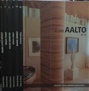 Coleção Folha Grandes Arquitetos - 7 Volumes - Oscar Niemeyer Entre outros