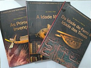 Coleção a Aventura das descobertas e Invenções C/3 Livros