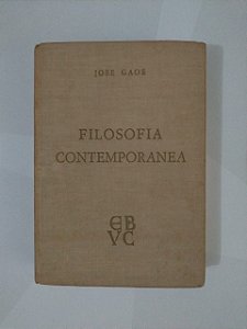 Filosofia Contemporanea - Jose Gaos