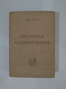 Filosofia Contemporanea - Jose Gaos