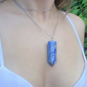 Pingente Difusor Ponta Quartzo Azul