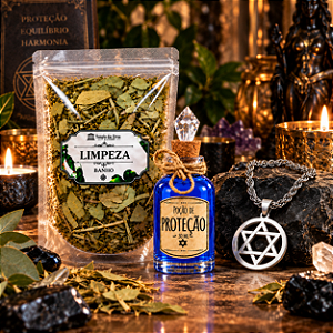 Ritual Escudo de Proteção – Banho + Poção + Amuleto